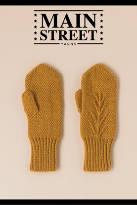 Harvest Mittens in Main Street Yarns Shiny + Soft - Downloadable PDF