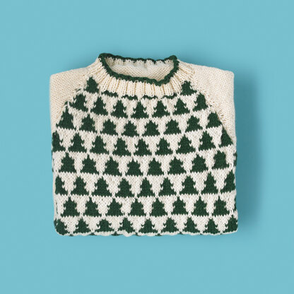 Sleigh Ride Jumper - Free Knitting Pattern in Paintbox Yarns Wool Mix Aran