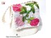 Bag and backpack with roses crochet Irish lace