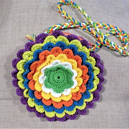 Kids handbag "Rainbow Flower"