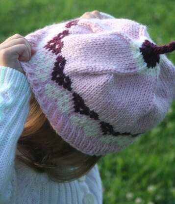 Pink Heart Baby Hat