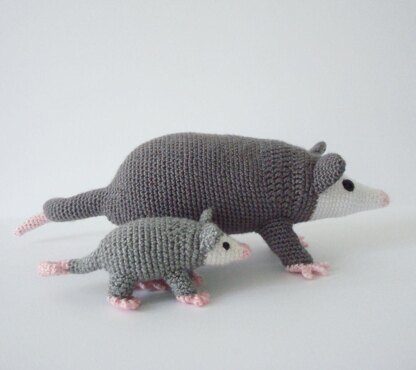 Opossum Stuffed Animal Crochet Kit