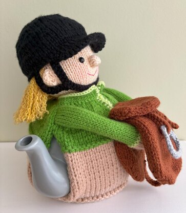 Riley goes riding tea cosy