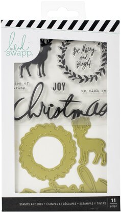 American Crafts Heidi Swapp Winter Wonderland Stamp & Die Set 11/Pkg - 592024