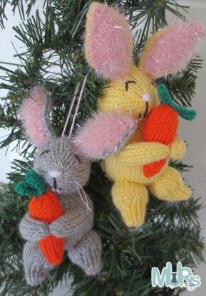 Hoppy Holiday Bunny Ornament