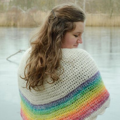 Rainbow shawl