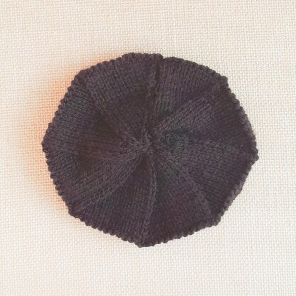 Black Beret for Doll