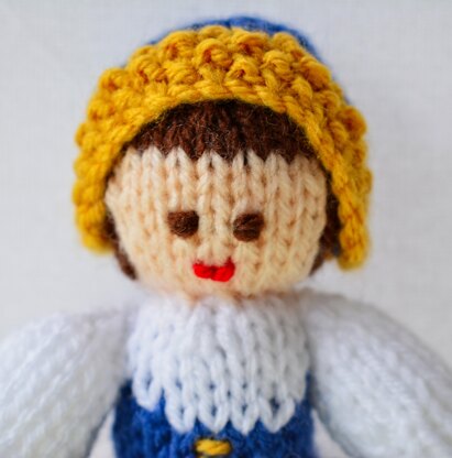 Finland National Costume Doll Knitting Pattern - Toy Knitting Pattern