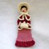 LoisLeigh's Bookmark Series: Woman Victorian Caroler Bookmark/Ornament