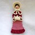 LoisLeigh's Bookmark Series: Woman Victorian Caroler Bookmark/Ornament