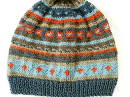 "Lennart"  bonnet fairisle