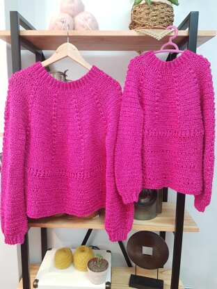 Sweater Pili Set Mommy and Me