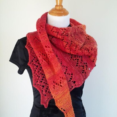 Meadow Brook Shawlette - knitting pattern