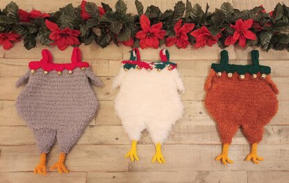 Chicken Knit Christmas Stocking