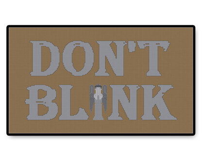 Don't Blink - Letters - PDF Cross Stitch Pattern