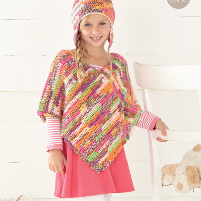 Poncho and Helmet in Sirdar Snuggly Baby Crofter DK - 2413