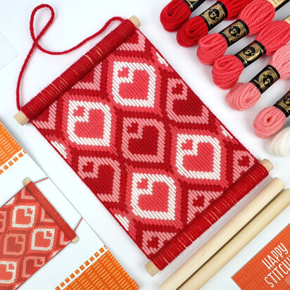 Oh Sew Bootiful Love Heart Wall Hanging Bargello Kit