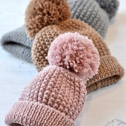 Simple Bobble Hat Zeke - knitting pattern