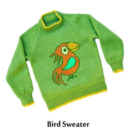 Parrot bird sweater