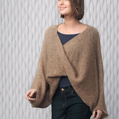 Poncho in Katia Silk Alpaca - knitting pattern