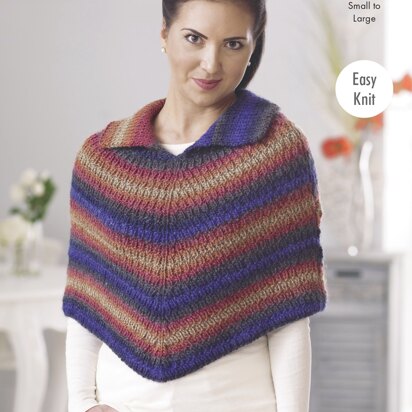 Cape & Accessories in King Cole Riot Chunky - 4714 - Downloadable PDF