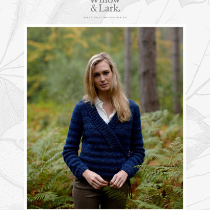 "Juliet Cardigan" - Cardigan Knitting Pattern For Women in Willow & Lark Woodland