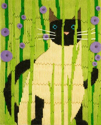 Bothy Threads Long Stitch Cats - Suki Embroidery Kit - 16.5cm x 20.5cm