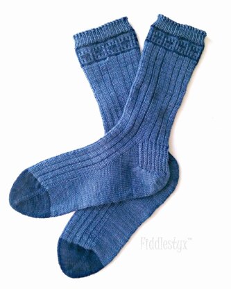 Postage Stamp Socks