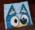Bluey Portrait Blue Heeler Blanket Puppy Throw Cattle Dog Crip C2C CROCHET PATTERN
