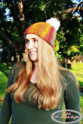 Sunset Striped Hat