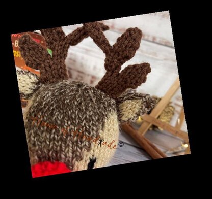 Rudolph Inspired Chocolate Orange Cover Knitting Pattern