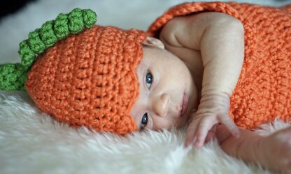 Crochet Pumpkin Hat and Cocoon Pattern