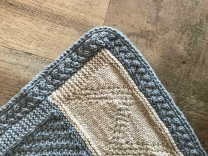 Seamless Cabled Edge Afghan