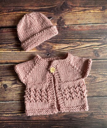 The Lacey Top Down Chunky Baby Jacket