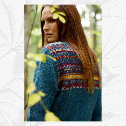 "Georgina Jumper" - Jumper Knitting Pattern For Women in Willow & Lark Woodland