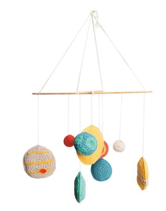 Solar System Crochet Mobile in Bernat Bundle Up - Downloadable PDF