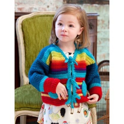 Over The Rainbow Jacket in Bernat Vickie Howell Sheep-ish- Downloadable PDF