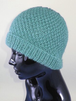 Double Moss (Seed) Stitch Beanie Hat