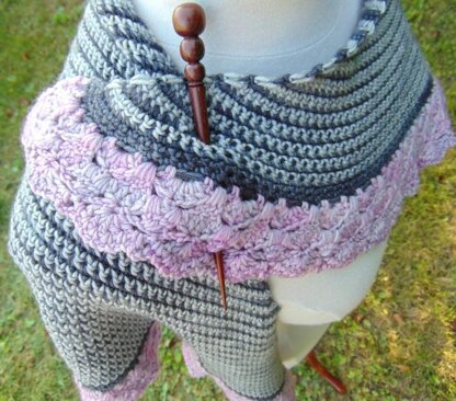 Granite & Quartz shawl