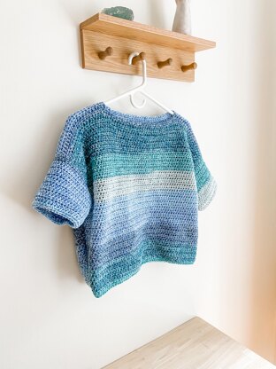 Tidepool Tee Summer Crochet Top Pattern
