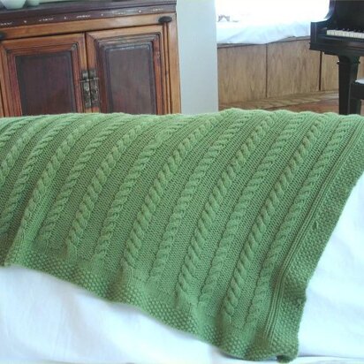 Classic Cable Baby Blanket - knitting pattern