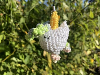 Unicorn Head Keychain