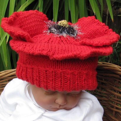 Baby Poppy Beanie