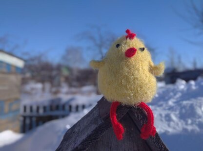 Chick toy knitting pattern