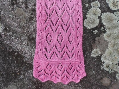 Muriel's Diamond Lace Scarf