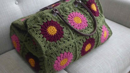 Large crochet travel bag