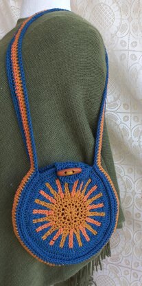 Sunburst Round Tote Bag