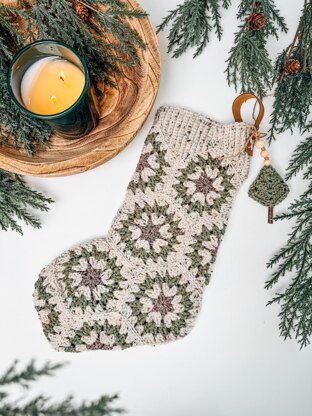 Hexagon Granny Stocking