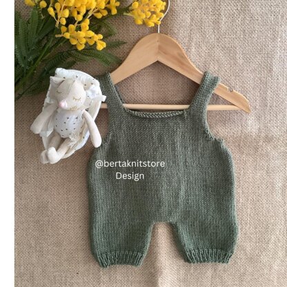 Sunflower Overalls Knitting Pattern