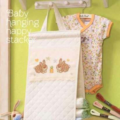 Anchor Cute Bunny Baby Hanging Nappy Stacker - 00600003-00708-06 - Downloadable PDF